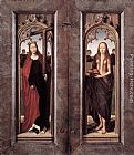 Hans Memling Canvas Paintings - Triptych of Adriaan Reins [detail 4, closed]